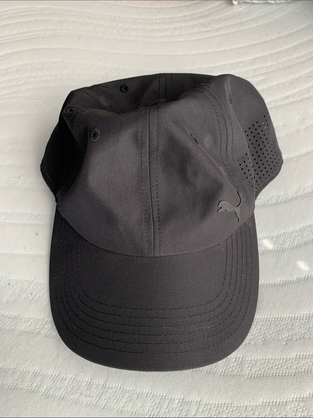 Puma Black Athletic Perforated Sport Cap